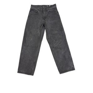 Volcom Jeans Mens 30x30 Black Solver Modern Straight Stretch Denim Preppy Casual